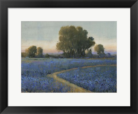 Framed Blue Bonnet Field I Print