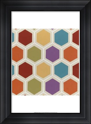 Framed Retro Pattern IV Print
