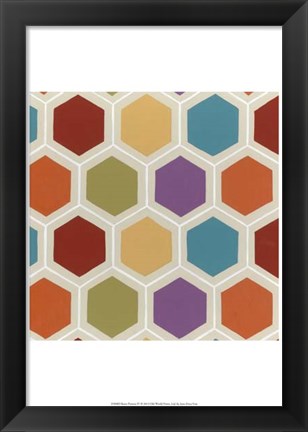 Framed Retro Pattern IV Print