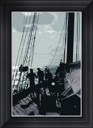 Framed Caribbean Vessel II Print