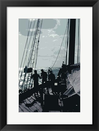 Framed Caribbean Vessel II Print