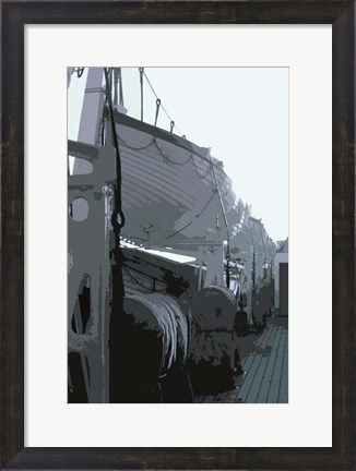 Framed Caribbean Vessel III Print