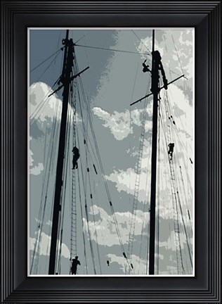 Framed Caribbean Vessel IV Print