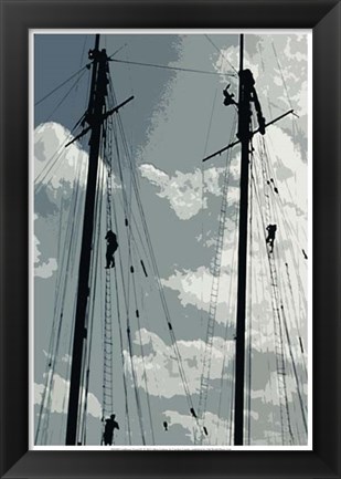 Framed Caribbean Vessel IV Print