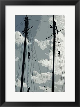 Framed Caribbean Vessel IV Print