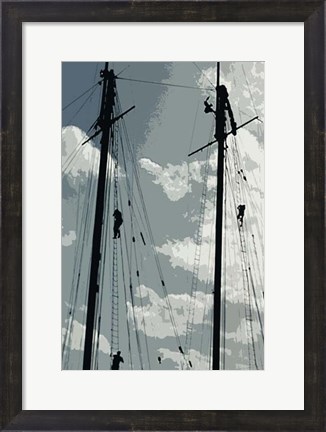 Framed Caribbean Vessel IV Print