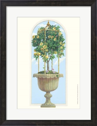 Framed Roses &amp; Obelisk Print