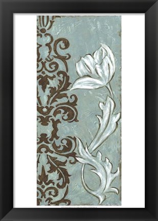 Framed Floral and Damask II Print