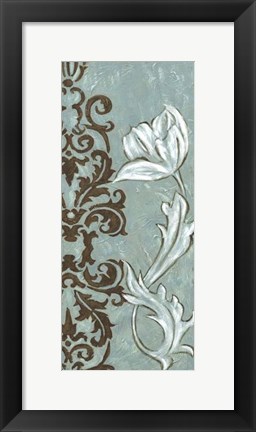 Framed Floral and Damask II Print