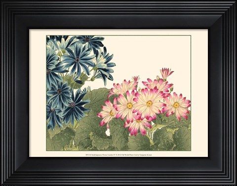 Framed Small Japanese Flower Garden IV Print