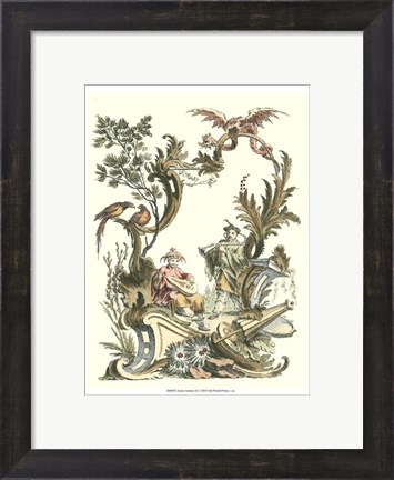 Framed Asian Garden II Print