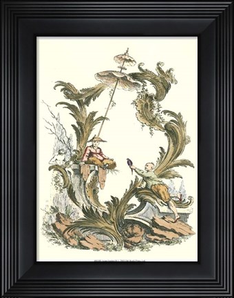 Framed Asian Garden III Print