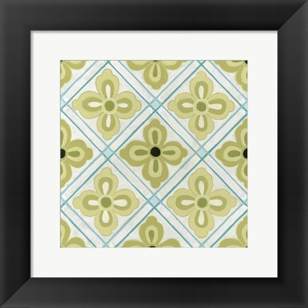 Framed Cottage Patterns I Print