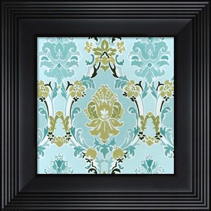 Framed Cottage Patterns II Print