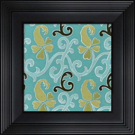 Framed Cottage Patterns IV Print