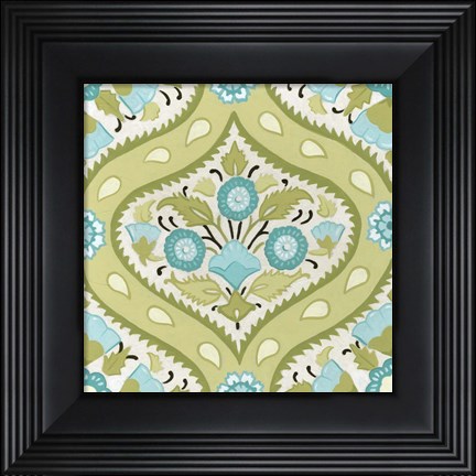 Framed Cottage Patterns V Print