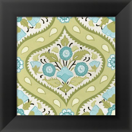 Framed Cottage Patterns V Print