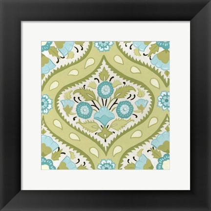 Framed Cottage Patterns V Print