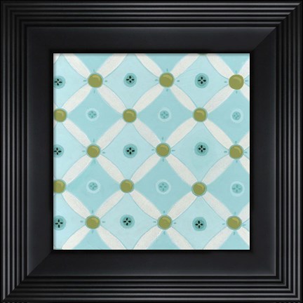 Framed Cottage Patterns VIII Print
