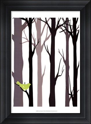 Framed Forest Silhouette I Print