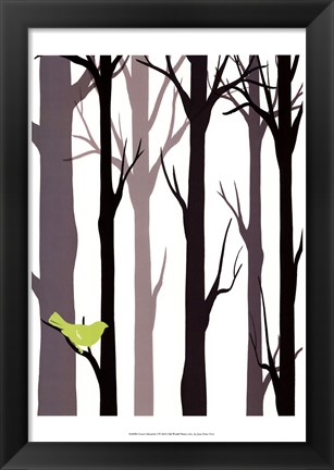 Framed Forest Silhouette I Print