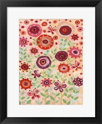 Framed Flower Flight Print