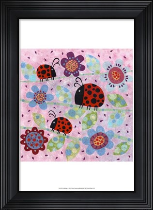 Framed Lady Bugs Print