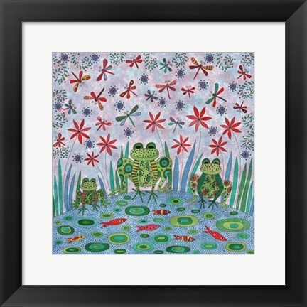 Framed Frog Pond Print