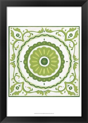 Framed Folk Tile II Print