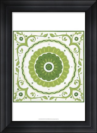 Framed Folk Tile III Print