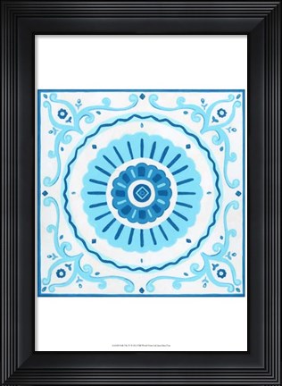 Framed Folk Tile IV Print