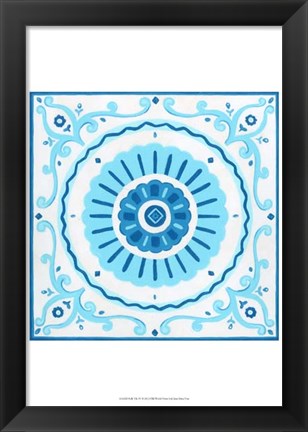 Framed Folk Tile IV Print
