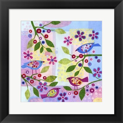 Framed Bird Spots Print