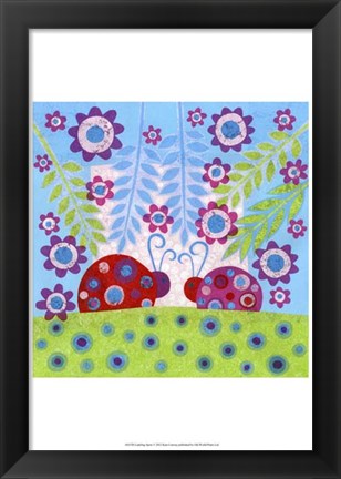 Framed Ladybug Spots Print