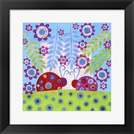 Framed Ladybug Spots Print