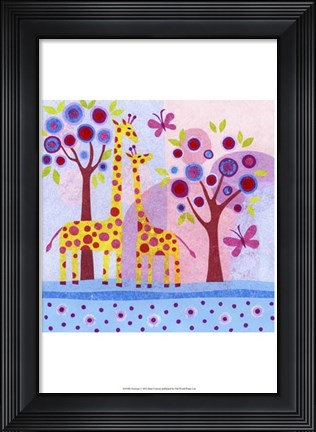 Framed Tree tops Print