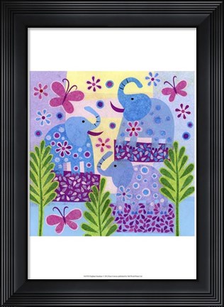 Framed Elephant Sunshine Print