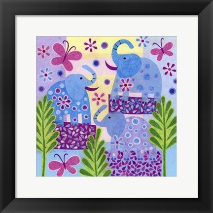 Framed Elephant Sunshine Print