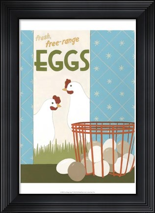 Framed Free-Range Eggs Print