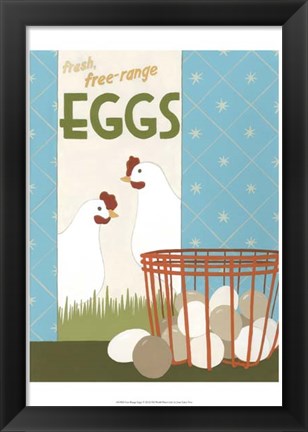 Framed Free-Range Eggs Print