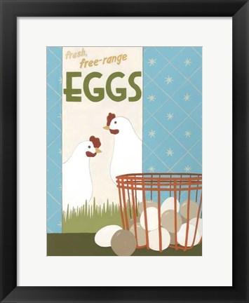 Framed Free-Range Eggs Print