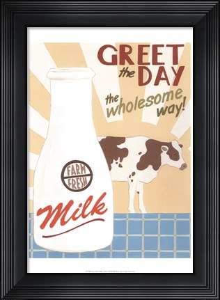 Framed Farm-Fresh Milk Print