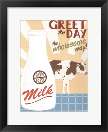 Framed Farm-Fresh Milk Print