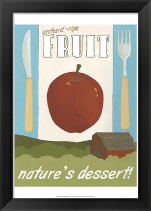 Framed Orchard-Ripe Fruit Print