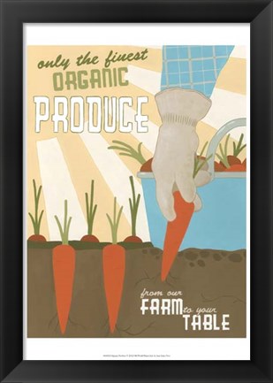 Framed Organic Produce Print