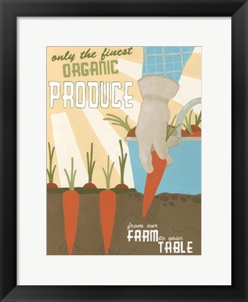 Framed Organic Produce Print