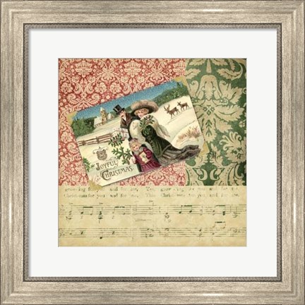Framed Victorian Christmas II Print