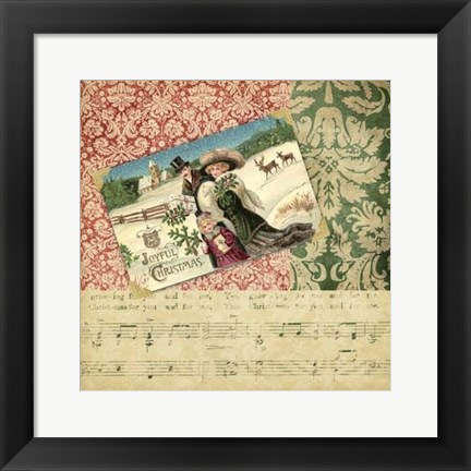 Framed Victorian Christmas II Print