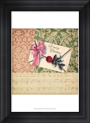 Framed Victorian Christmas III Print