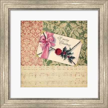 Framed Victorian Christmas III Print